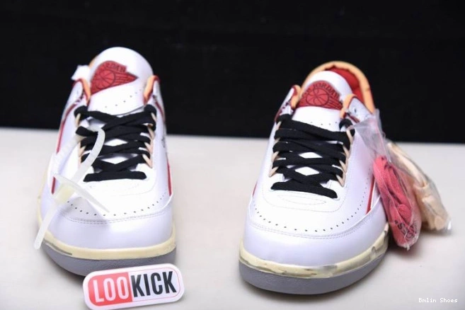 Bmlin Shoes Jordan Low White Red SP 2 Off-White DJ4375-106 Retro 0812
